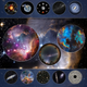 Ночник проектор звездного неба галактика Galaxy 13 сменных картриджей, домашний планетарий черный - изображение 3