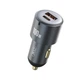 Автомобільний зарядний пристрій usb+type-c 3а XO, XO-CC47-BK - зображення 1