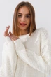 Джемпер однотонний жіночий Park karon 225004 One Size Молочний - зображення 3