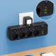 Мережевий фільтр - четверник з портами USB, Type-C та підсвіткою Cargar перехідник на 4 розетки з вимикачами, чорний (104174927) - зображення 1