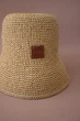 Летняя шляпа из рафии ZHDANOVA BAGS&HOME bucket hat цвет соломенный - изображение 8