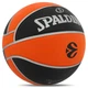 Баскетбольный мяч №7 резиновый SPALDING TF 150 EURO TURK для зала для улицы черный-оранжевый 84506Z - изображение 2