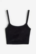 Топ H&M XS черный 7041144186 - изображение 1