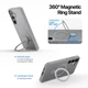 Чехол для Samsung Galaxy S25 Plus Dux Ducis Yind Mag Folding Stand Матовый с Magsafe и подставкой Grey - изображение 5
