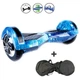 Гіроборд Smart Wheel 8 дюймів "PRO 2025 Синій космос АКБ Samsung 4400mAh / 800Вт Bluetooth-колонка і LED — підсвічування коліс - зображення 1