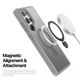 Чохол для Samsung Galaxy S25 Ultra Dux Ducis Yind Mag Folding Stand Матовий з Magsafe і підставкою Grey - зображення 3