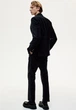 Чоловічий оксамитовий піджак Slim Fit (58182) XL Темно-синій - изображение 5