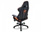 Крісло геймерське Cougar Armor Black/Orange, дихаюча екошкіра, сталевий каркас, чорний+оранжевий - зображення 4