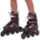 Роликовые коньки раздвижные детские Zelart Z-2923 S (30-33) (PL, PVC, колесо PU, черный-красный) - изображение 13