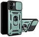Протиударний чохол Armor Ring + захиcт камери для Xiaomi Redmi A1 та Redmi A2 Simon case зелений - изображение 1