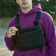 Нагрудная сумка из Cordura 1000D разгрузка мужская с системой Molle черная (9739918938913) - изображение 1