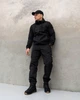 Спортивний чоловічий костюм плащівка Stone Island XL Чорний (JD-583) - зображення 8