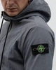 Спортивний чоловічий костюм плащівка Stone Island L Сірий (JD-583) - зображення 9