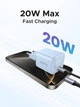 Сетевое зарядное устройство Ugreen X512 USB-C 20W PD3.0 QC4.0 GaN Fast Charger Blue (UGR-55555) - изображение 5