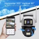 Уличная 4G камера видеонаблюдения Qettopo V380PRO SC11-G-L 8MP (4MP + 4MP), 2 объектива, Поворотная двойная камера под Симкарту - изображение 7