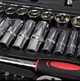 Универсальный автомобильный набор инструментов 216 предметов комплект ключей и головок в чемодане - изображение 8