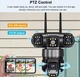 Уличная IP WIFI Камера видеонаблюдение V380 SC28-W 12МП 4 объектива на 3 одновременных зоны слежения - изображение 4