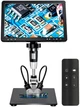 Микроскоп цифровой DM12 с монитором HD 10.1" / кратность 1500X / пульт / подсветка / Type-C / HDMI - изображение 1