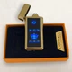USB зажигалка с гравировкой в подарок любимому куму "Не кум, а золото", светящаяся надпись, текст можно - изображение 1