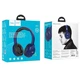 Навушники бездротові Hands Free великі Bluetooth w33 BT5.0/AUX/mic/250mAh сині тмhoco - зображення 4