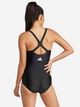 Купальник слитный женский Adidas 3S Mid Suit C JE4384 34 Black/White (4067901608045) - изображение 5