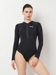 Купальник слитный женский Puma Swim Women Long Sleeve Surf Suit 90768401 M Black (8718824818542) - изображение 1