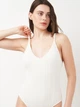Купальник слитный женский Trendyol TBESS24MA00113 40 Белый (8683049355502) - изображение 3