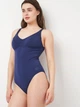 Купальник слитный женский Arena Swimsuit Victoria U Back Solid 008868-700 44 Синий (3468337533535) - изображение 3