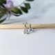 Серебряные серьги (пара) протяжки цепочки Белый камень 3 мм серебро 925 пробы Родированное 53181р 1.00г - изображение 3