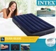 Надувной полуторный матрас Intex 64756, 76x91x25 cм, с насосом, для отдыха, моря, не растягивается, удобный, прочный, синий цвет - изображение 8