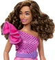 Лялька Барбі Модниця Шатенка в рожевій блискучій сукні Barbie Fashionistas 65th Anniversary Pink Sparkly Dress, Curvy Brown Hair 225 (HRH22) (HRH22) - зображення 3