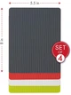 Набір ультратонких дошок Dexas Heavy Duty Grippmat Set Хеві Дюті S 20х14см 4шт різнокольоровий (6094PK2) - зображення 2