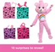 Кукла Barbie Cutie Reveal Doll in Cheer Bear Costume - Барби в плюшевом костюме веселого медвежонка (JCN95) - Игровой набор Mattel - изображение 5
