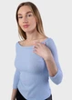 Лонгслив женский Fashion голубой 103792_S - изображение 2