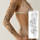 Временное водостойкое тату рукав TATTOOSHKA "Дракон в цветах" LD-08 - изображение 4