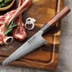 Японський ніж Santoku з дамаської сталі у подарунковій упаковці TURWHO 6" універсальний (VG10 Steel-6"U) - зображення 1