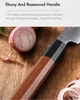 Японський ніж Santoku з дамаської сталі у подарунковій упаковці універсальний TURWHO 5" (Сталь VG10) - зображення 6