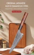 Японський ніж Santoku з дамаської сталі у подарунковій упаковці TURWHO 6" універсальний (VG10 Steel-6"U) - зображення 9