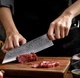Японський ніж Santoku з дамаської сталі у подарунковій упаковці TURWHO 8,5" універсальний (VG10 Steel"8,5U) - зображення 5