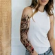Тимчасове водостійке тату рукав TATTOOSHKA "Стихія дракона" TQB-166 - зображення 3