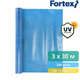 Пленка полиэтиленовая Fortex 3x30 м, 90 м2, 200 мкм, УФ-стабилизация, синяя - изображение 4