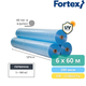 Полиэтиленовая пленка Fortex 6х60 м, 200 мкм, УФ-стабилизированная, синяя - изображение 3