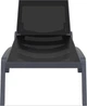 Шезлонг полипропиленовый Siesta Pacific Dark Grey Black - изображение 5