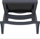 Шезлонг полипропиленовый Siesta Pacific Dark Grey Black - изображение 6