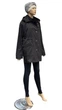 Ветровка женская Mishele короткая натуральный хлопок со съемным капюшоном на пуговицах 942 50 черный - изображение 2