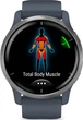 Спортивний годинник Garmin Venu 2 Silver Bezel with Granite Blue Case and Silicone Band (010-02430-10/00) - зображення 3