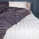 Простынь MirSon Бязь 17-0721 Cream and Grey Stripes 200x220 см (2200010686586) - изображение 1