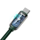Кабель 1м. USB to Type-C Display Fast Charging 66W, Green Baseus для зарядки и передачи данных (CASX020006) - изображение 3