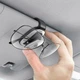 Автодержатель в авто для очков на козырек platinum vehicle eyewear clipe, Silver, Baseus (ACYJN-B0S) - изображение 5