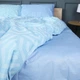 Простынь MirSon Бязь 17-0628&nbsp;Diamond&nbsp;Blue 220x240 см (2200008462888) - изображение 1